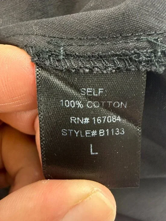 POMANDER PLACE Black Paulina Top Size Large - Picture 7 of 9